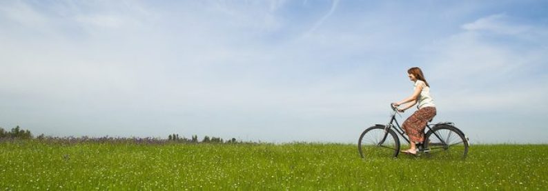 Meditieren können Sie auch beim Radeln